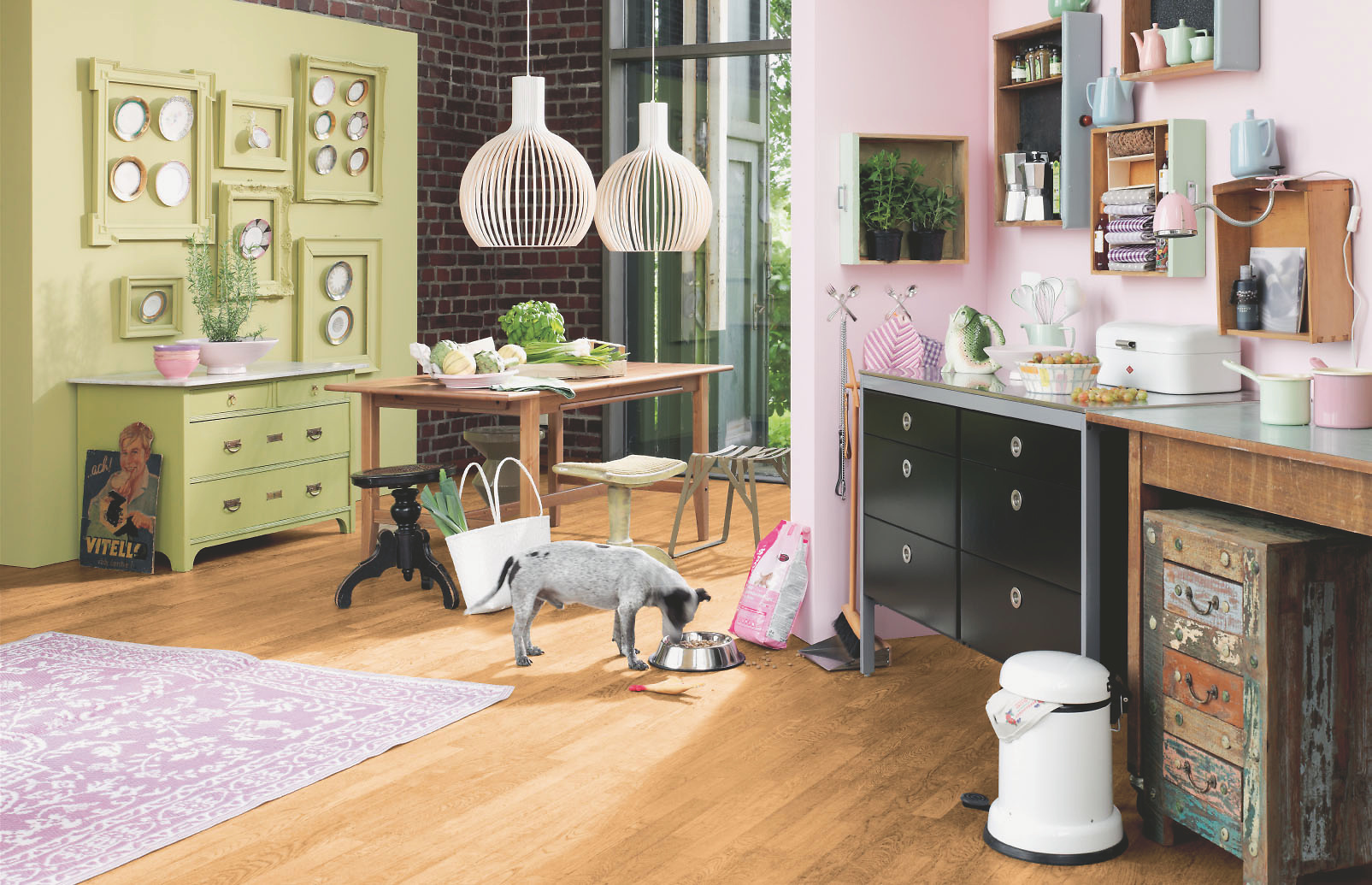 Welche Wandfarbe zu welchem Holz-Farben passt: Alpina Farbe & Einrichten